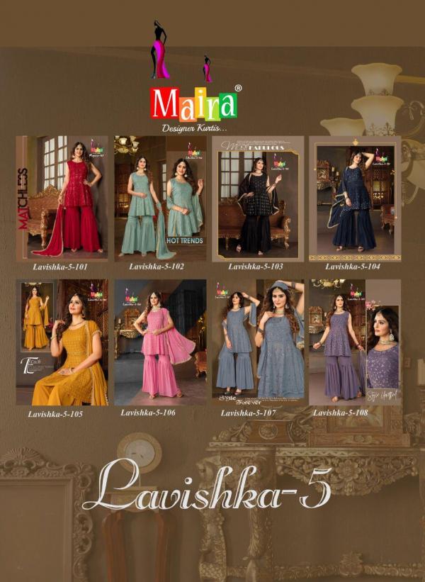 Maira Lavisha Vol 5 Georgette Designer Readymade Suit